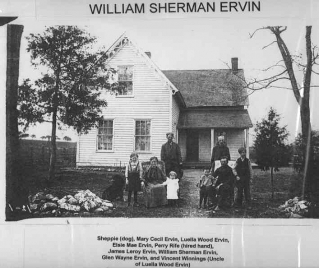 William Sherman Ervin and family